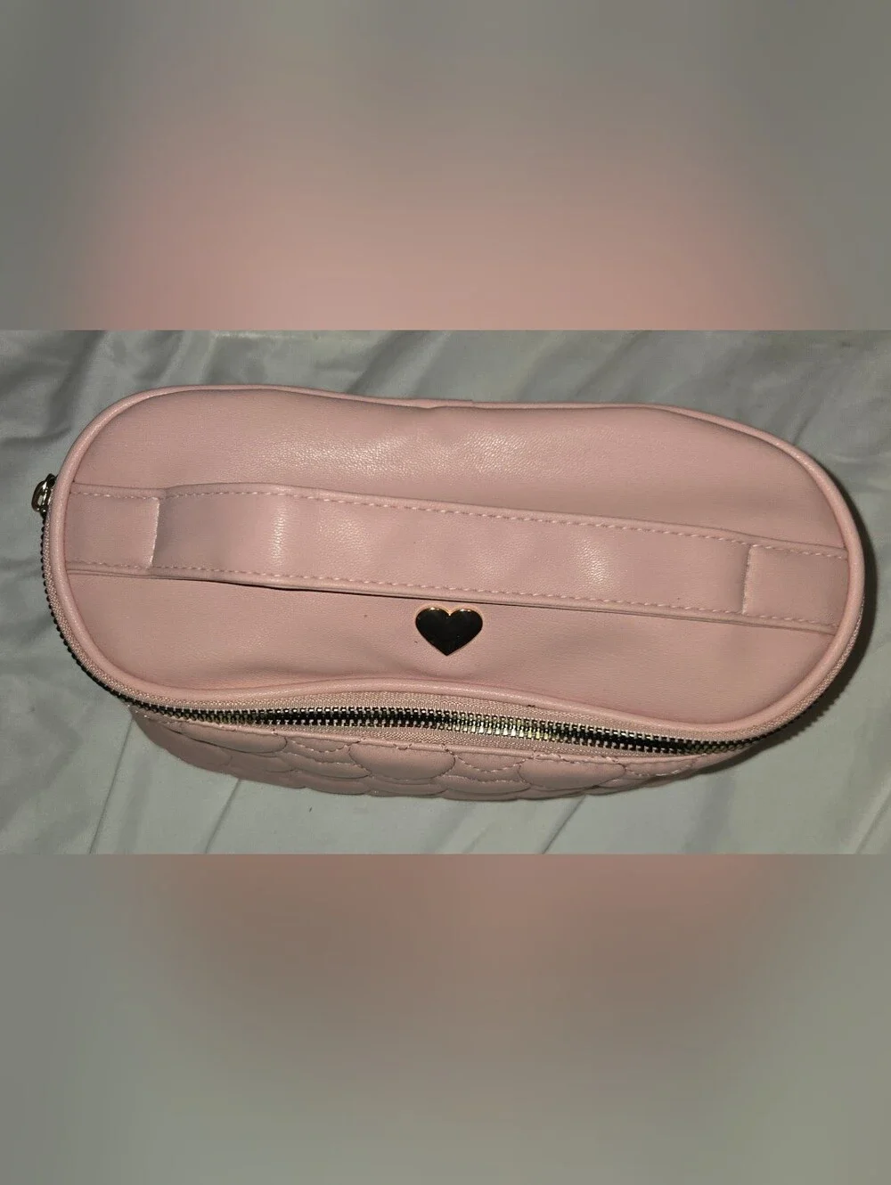 Pink Quilted Travel Bag & Jewelry Travel Case